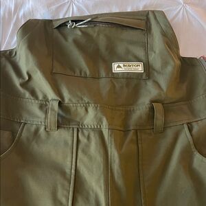 Burton khaki overalls